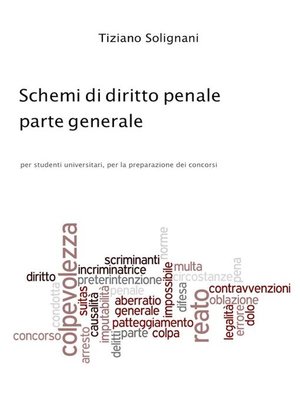 cover image of Schemi di diritto penale--parte generale